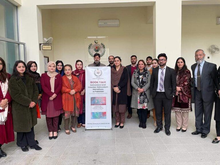 Book talk on "Extremism and Counter-Extremism" by Dr. Sadia Nasir
