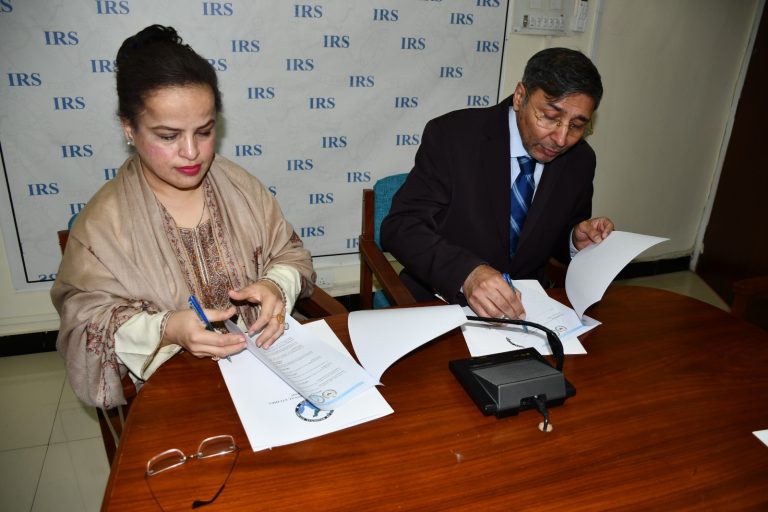 CISSAJK Strengthens National Collaboration with IRS Islamabad