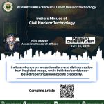 India’s Misuse of Civil Nuclear Technology